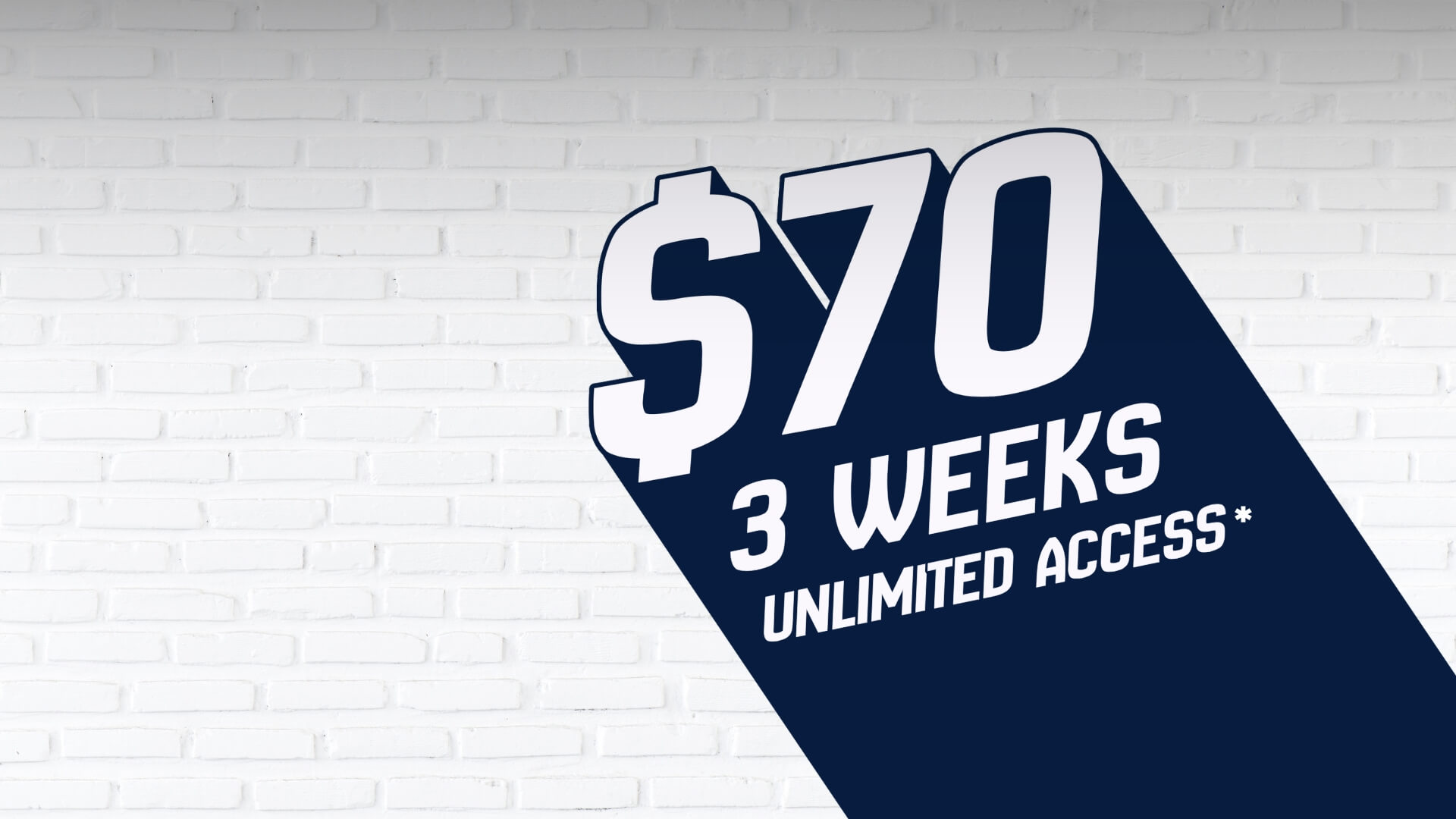 3 weeks unlimited $70 banner
